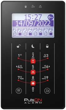 Pulson Alarm JUTIKLINĖ KLAVIATŪRA SIGNALIZACIJOS CENTRALEI PULSON-LCD/T-BL
