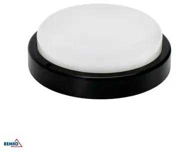 Lubinis šviestuvas Bemko 12W LED plafonas KANLO, juodas, 4000K, IP54, 120°, su judesio davikliu