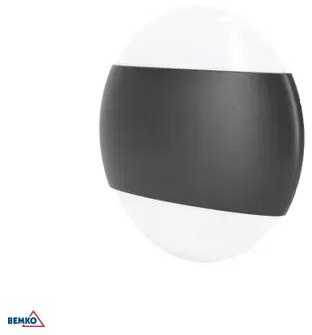 Sieninis šviestuvas Bemko 10W LED sieninis fasado šviestuvas VALANT, grafito sp., 3000K, IP65