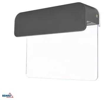 Sieninis šviestuvas Bemko 12W LED sieninis fasado šviestuvas VALANT, grafito sp., 3000K, IP65