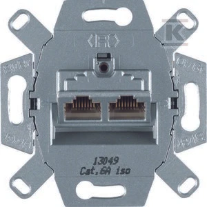 Duomenų lizdai Berker, Lizdo tipas 2x RJ45 Cat6A