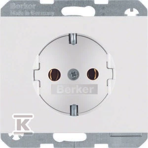 Berker K.1 Sniego Baltas Schuko Nest 47157009