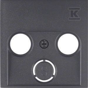 Hager 12031606, Antracito, Plastikas, Termoplastikas, Bet koks prekės ženklas, Matinis, 10 vnt.