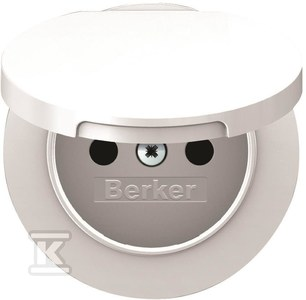 Berker Hager R.1/R.3 lizdo priekinė dalis ir dangtelis baltas (3965832089)