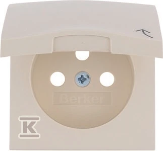 Berker Hager Socket priekinė plokštė su dengiamuoju kremu (3965898992)