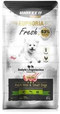 Šunų Maistas - BIOFEED Euphoria Fresh Adult Mini & Small kalakutiena ėriena 2kg