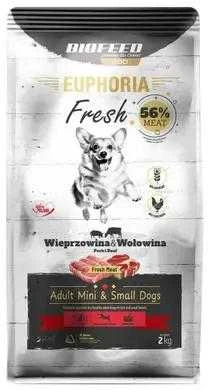 Šunų Maistas - BIOFEED Euphoria Fresh Adult Mini & Small Kiauliena su Jautiena 2kg