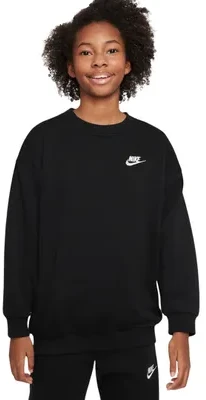 Vaikiškas džemperis Nike Sportswear Club Fleece, juodas