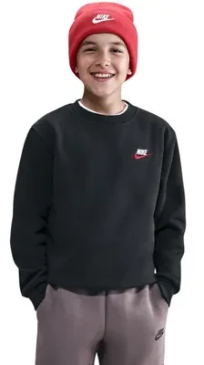 Vaikiškas džemperis Nike Sportswear Club Fleece, juodas