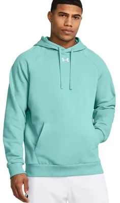 Vyriškas džemperis su gobtuvu Under Armour Rival Fleece, mėtų spalvos