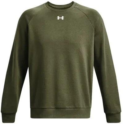 Vyriškas džemperis Under Armour Rival Fleece Crew, chaki spalvos