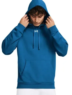 Vyriškas džemperis su gobtuvu Under Armour Rival Fleece, mėlynas