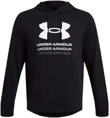 Vyriškas džemperis su gobtuvu Under Armour Rival Terry Graphic, juodas