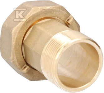 BMETERS Žalvarinės jungiamosios detalės vandens skaitikliams 6/4" komplektas.