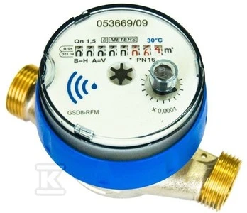 BMETERS Vandens skaitiklis Gsd8-Rfm 1/2'' Af Q3-1,6 M3 / H Dn 15 Vid. R100 / R50 Am