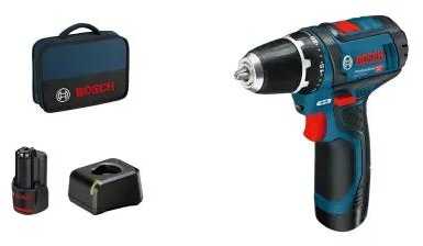 Bosch Akumuliatorinis suktuvas GSR 12V-15 2x2.0Ah Akumuliatorinis Suktuvas