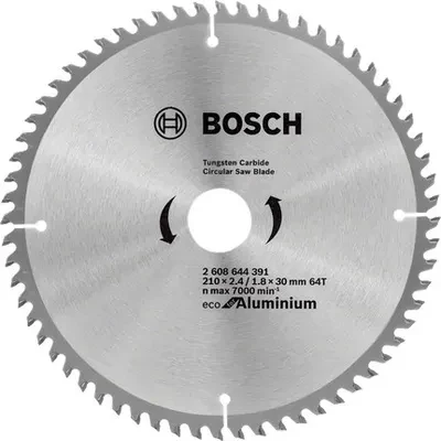 Pjovimo diskas Bosch Eco for Aliuminio 2608644391; 210x30 mm; Z64