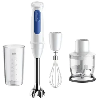Plakiklis Maišytuvas Braun Braun MultiQuick 3 MQ30202M Maišytuvas immersyjny 900 W Baltas