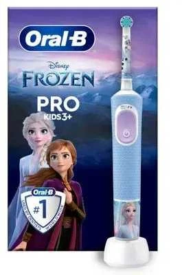 Oral-B | Elektrinis dantų šepetėlis | Vitality PRO Kids Frozen | Įkraunamas | For kids | Šepetėlių skaičius galvutės įeina 1 | Number of teeth brushing modes 2 | Mėlyna