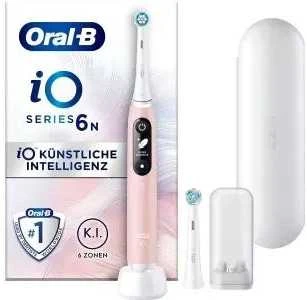 Oral-B Dantų šepetėlis + Travel Case | iO6 | Įkraunamas | Suaugusiems | Šepetėlių skaičius galvutės įeina 1 | Number of teeth brushing modes 5 | Rožinė