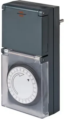 Brennenstuhl Programator / sterownik czasowy Mechaninis gniazdo 16A 2P+Z dobowy MZ 44 IP44 (1506464)