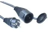 Brennenstuhl įžemintas guminis prailgintuvas, CEE 7/7, CEE 7/4 (Schuko), IP 44, 25m , Juodas 1161470 / DEL-118S