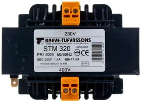 Breve STM 320 transformatorius su technine etikete