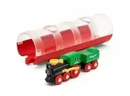 BRIO – garo traukinys ir tunelis (33892)