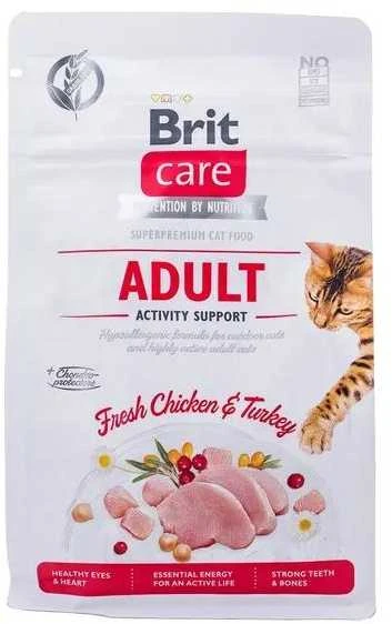 Brit Care Cat GF Adult Activity Support (Fresh su vištiena ir kalakutiena) 0,4kg