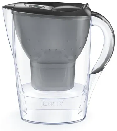 Brita Marella + 3 Maxtra Pro Pure Performance Ąsočio vandens filtras 2,4 L Permatomas, Pilka