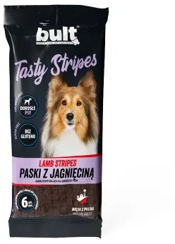 BULT Tasty stripes Lamb - dog treat - 6 pcs