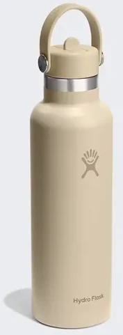 Hydro Flask Standard Mouth Flex Straw Cap Oat termosas butelis, 621 ml