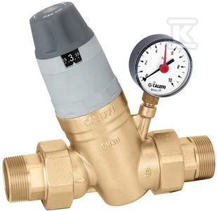 Caleffi 1 colio vandens slėgio reduktorius su manometru (535061)