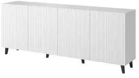 Cama Meble Komoda - Pafos 200x42x82, Balta Matinė