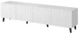 TV staliukas Cama Meble Televizoriaus Spintelė - Pafos 200x42x52, Balta