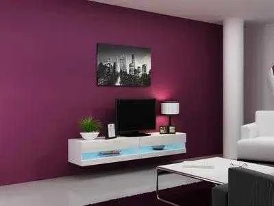 Cama TV staliukas VIGO NEW 30/180/40 (spalva: balta/blizgi balta)