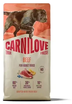 Carni Love True Fresh jautiena - sausa šunų ėdalo racionas - 12kg