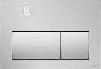 WC klavišas K97-518 / CERSANIT / PRESTO II / PRZYCISK CHROM MATOWY /