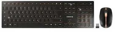 CHERRY DW 9100 SLIM - Klaviatūra ir pelė - QWERTZ - Deutsch - juodas/bronze