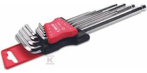 Cimco ŠEŠIŲ RAKTŲ RINKINYS (9) SW 1.5-10 SU KAMUOLIAIS