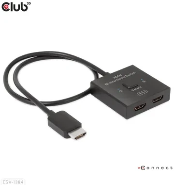 Club 3D CLD CLUB3D CSV-1384 KVM jungiklis Juoda