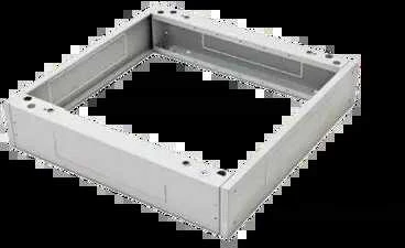 Cokolis 19" lauko spintoms, plotis 600 x gylis 450 mm x aukštis 100 mm, pilka ALANTEC