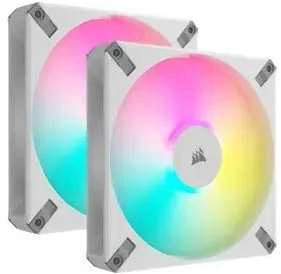 Corsair | 140 mm PWM dviejų ventiliatorių komplektas | iCUE AF140 RGB ELITE | Dėklo ventiliatorius