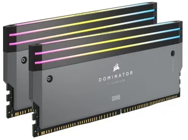 Corsair Microsystems CORSAIR DOMINATOR Titanium šviesos efektų rinkinys RGB LED pilkas šilumos šalintuvas