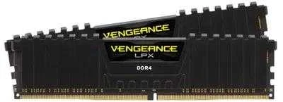 RAM CORSAIR DDR4 3600MHz 32GB 2x288 DIMM Unbuffered 18-22-22-42 Vengeance LPX juodas Šilumos skirstytuvas 1.35V XMP 2.0 skirtas AMD Ryzen