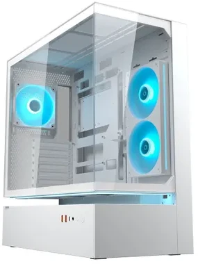 Cougar Corsair Gaming Kompiuterio korpusas CFV235 Baltas TG 240 REV+120ARGB FAN RGB HUB SYNC LED ST