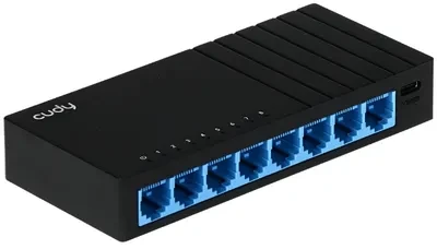 Šakotuvas Tinklo Įranga - Cudy Jungiklis GS108D 8-Port 1Gbps 150x80x65mm