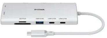 D-LINK 10in1 USB-C prijungimo stotelė