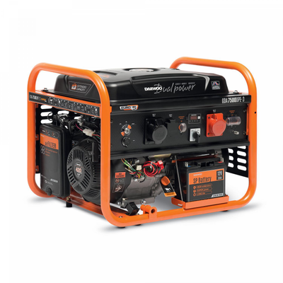 Daewoo benzininis generatorius GDA 7500DPE-3, 6.5kW, 1/3 fazės