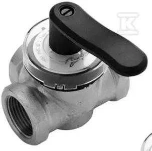 Rotacinis vožtuvas DANFOSS, bronzinis, trišakis, HRB 3, d32 Kvs16